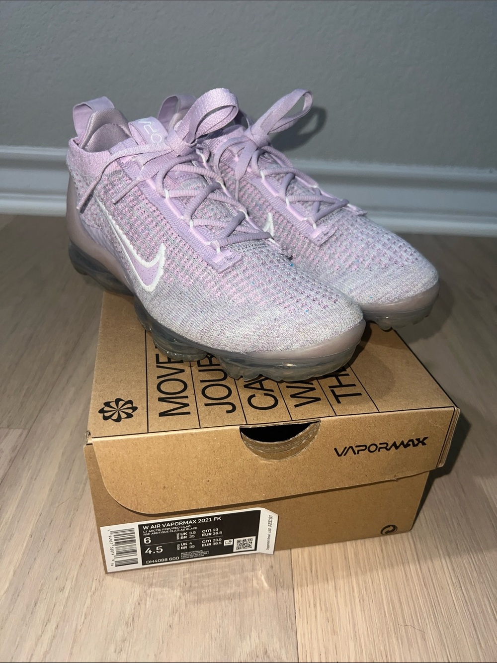 Nike VaporMax Flyknit Sneakers - Light Lavender Pink